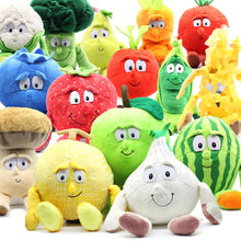 Load image into Gallery viewer, New Fruits Vegetables Banana Pear Brcoccoli Watermelon Cauliflower Carrot Mushroom Blueberry Starwberry 9" Soft Plush Doll Toy