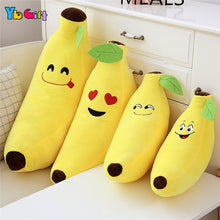 Load image into Gallery viewer, Kawaii Plush Fruits Toy Food Yellow Banana Stuffed Plush Plants Toys Banana Pillows for Home bed Decor Baby kids Birthday Gifts