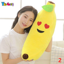 Load image into Gallery viewer, Kawaii Plush Fruits Toy Food Yellow Banana Stuffed Plush Plants Toys Banana Pillows for Home bed Decor Baby kids Birthday Gifts