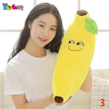 Load image into Gallery viewer, Kawaii Plush Fruits Toy Food Yellow Banana Stuffed Plush Plants Toys Banana Pillows for Home bed Decor Baby kids Birthday Gifts