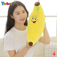 Load image into Gallery viewer, Kawaii Plush Fruits Toy Food Yellow Banana Stuffed Plush Plants Toys Banana Pillows for Home bed Decor Baby kids Birthday Gifts