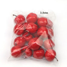 Load image into Gallery viewer, 20pcs Mini Artificial Fruit Foam Strawberry Apple cherry Fake Simulation Fruit Lifelike Home Wedding Party Garden For Decoration